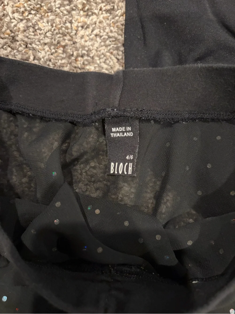 Girls Black Dance Leotard & Skirt